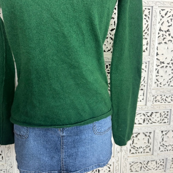 Fenn Wright Manson 100% 2-Fly Cashmere Emerald Green Long Sleeve Sweater Sz M - Picture 3 of 7